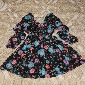 Floral Fit and Flare Dress